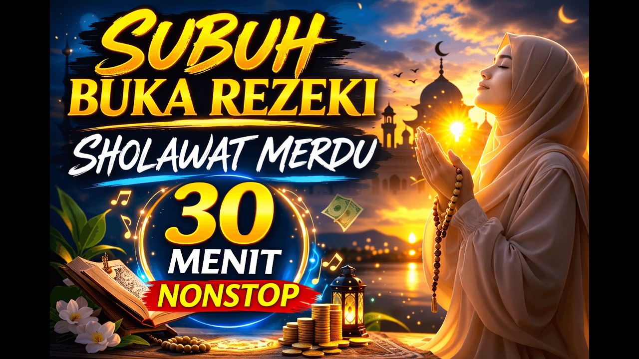 Sholawat Subuh Pembuka Rezeki 30 Menit 🌅 Sholawat Merdu Penenang Hati & Pembuka Pintu Rezeki 2026