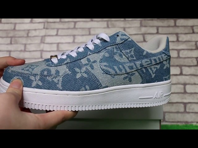 Nike Air Force 1 Supreme x Louis Vuitton Denim