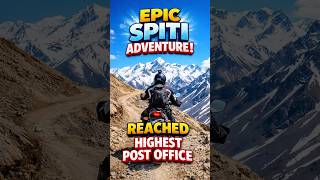 Splendor se WORLD'S HIGHEST Post Office! 🏔️🏍️ #spitivalley  #adventure