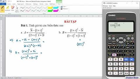 Các dạng của số phức | Bài tập | Phần 1