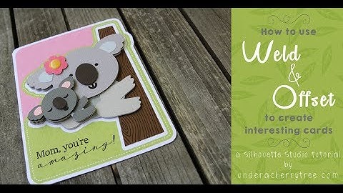 How to use Weld and Offset to create interesting cards with Silhouette Studio