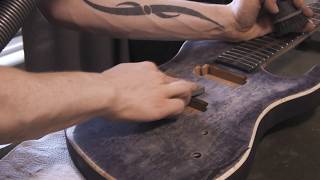 Building a 7-string guitar, Episode 12: Staining & Oiling