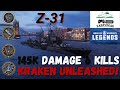 Lets play z31  six pack kraken  world of warships legends xbox ps5  the newest monster t6 dd