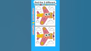 find the 3 different || #362 || finding || #puzzle​ #different #game #shorts #shortfeed