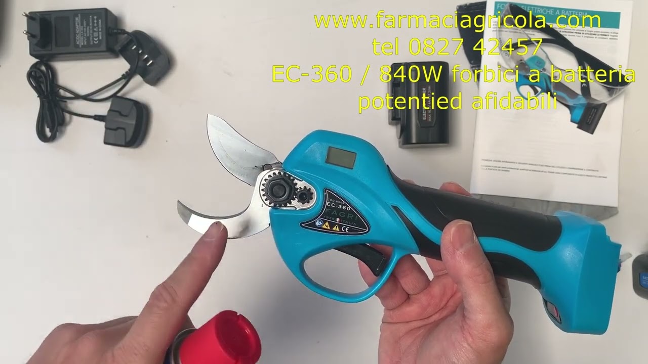EC 360 RECENSIONE delle MIGLIORI FORBICI da POTATURA taglio 36mm per la potatura di vigneto oliveto