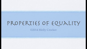 Properties of Equality in Algebra and Geometry