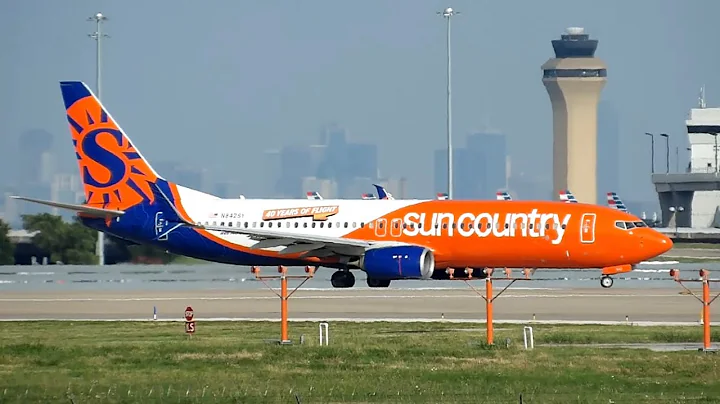 Sun Country Airlines (SCX504) departs DFW Airport (June 20, 2024)