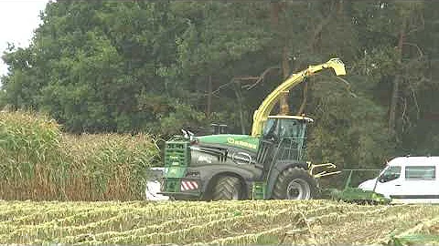 Krone BiG X 1180 forage harvester demo in Germany