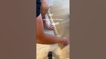 Adding a transition between the wood and tile floors.