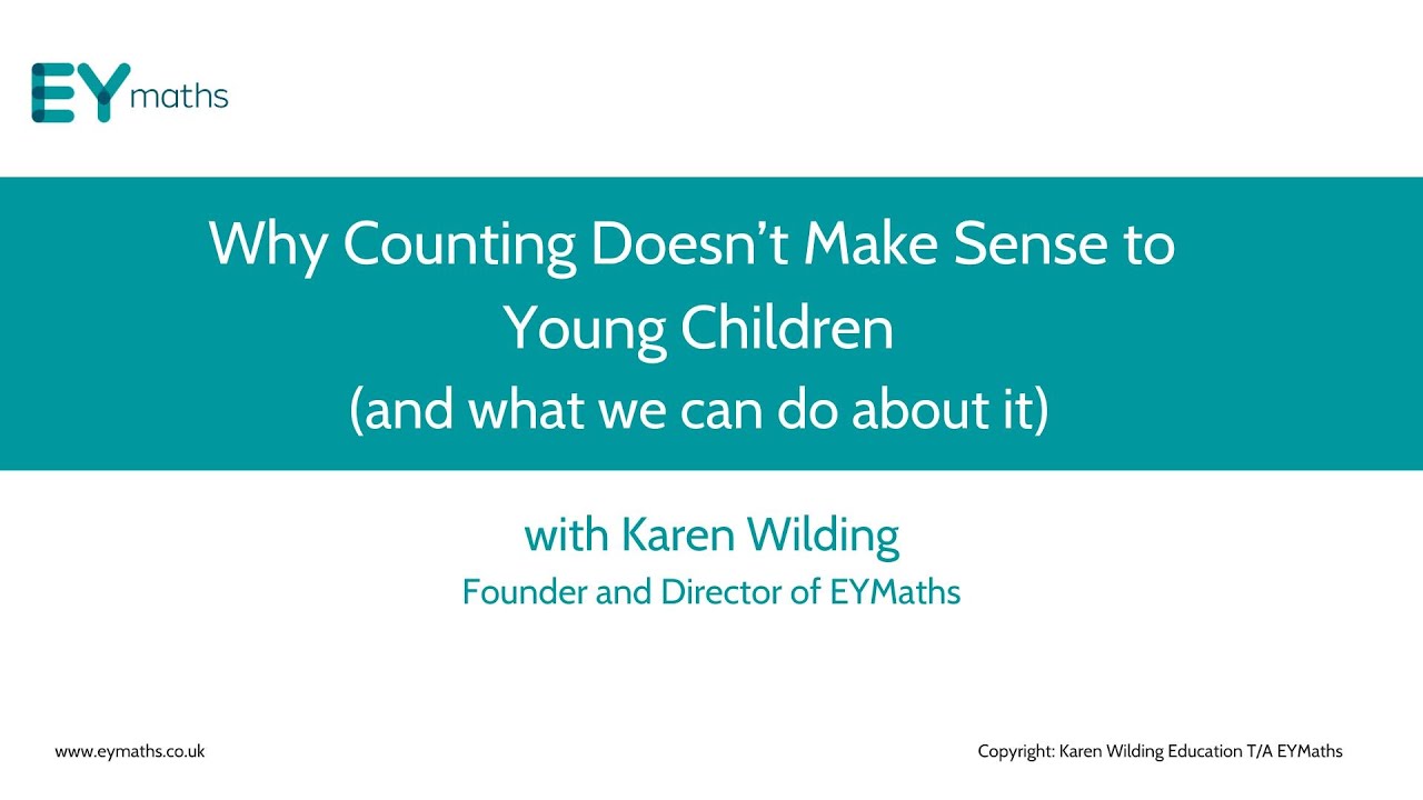 Why Not Count 'Why Counting DOESN'T Make Sense to Young Children' - YouTube