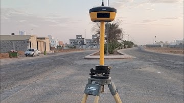 How to centering leveling and topography surveyor with GPS Easy survey, E800