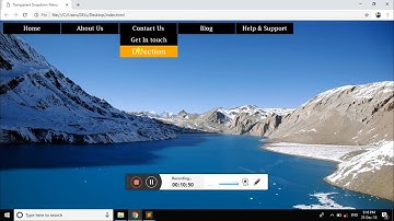 How to Create Transparent Dropdown Menu with HTML and CSS in HINDI