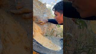 The process of finding gold | finding gold in bedrock fragments | finding gold nuggets worth $2500