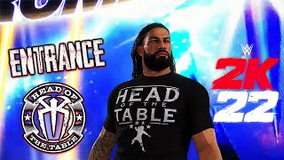 WWE 2K22 Roman Reigns Tribal Chief Full Entrance - Money in the Bank Arena