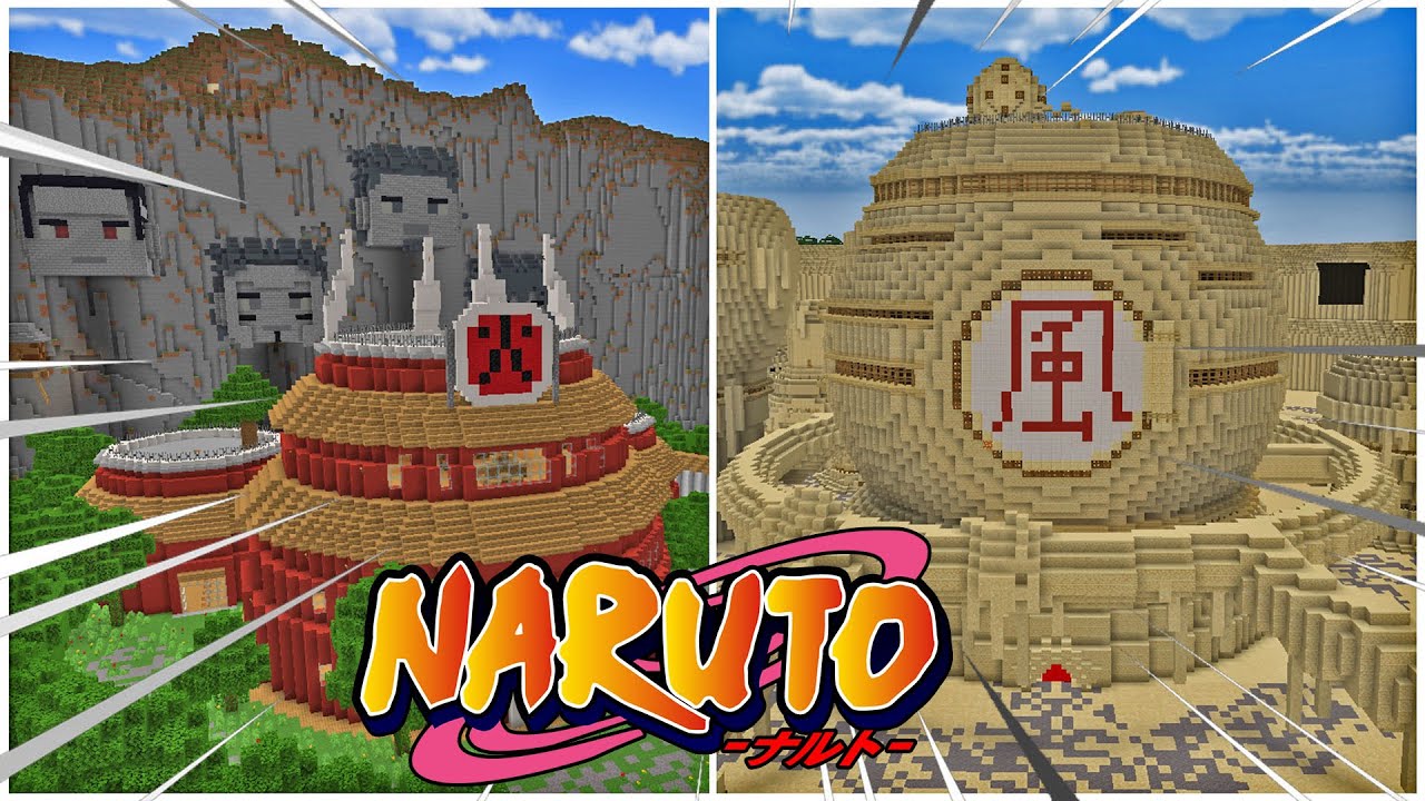 OS 3 MELHORES MAPAS DE NARUTO/KONOHA PARA MINECRAFT POCKET EDITION