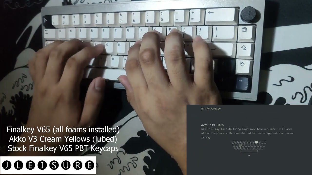 HYPE IS REAL WITH THESE AKKO CREAM YELLOW SWITCHES! | FinalKey V65