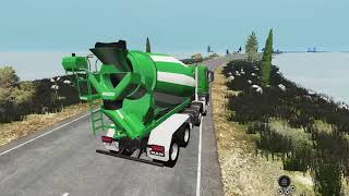 BeamNG.drive - Man TGS Euro 6 Semi Truck Off-Road Concrete Mixer on Mount Utah Area, USA screenshot 2