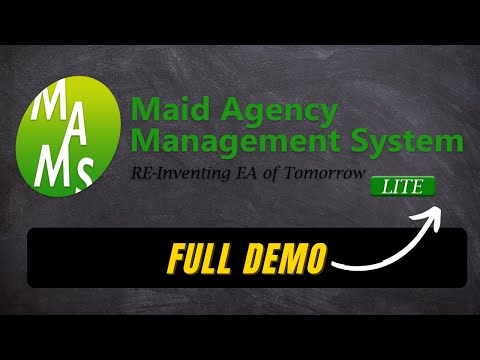 Maid Agency Management System Lite || Full Demo || 2022