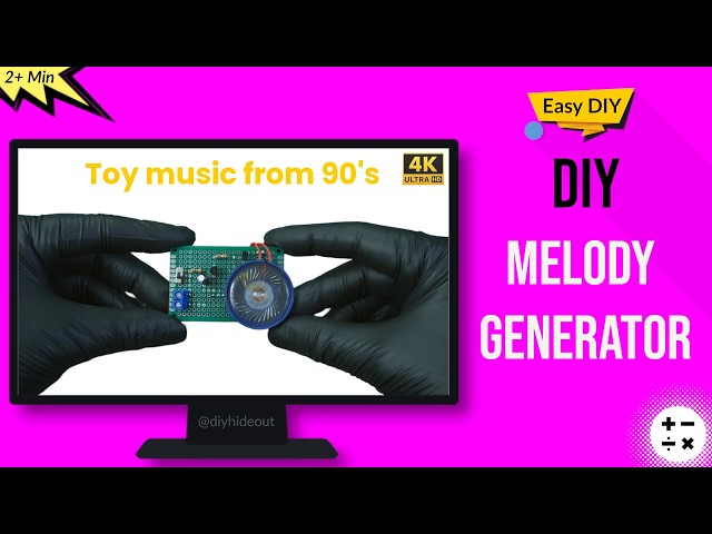 Circuito Integrato Generatore Di Melodie UM66T-68L / M66T-68L &ndash; Small World, Nuovo Giappone