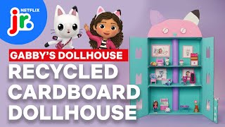 Craft Your Own Gabby's Dollhouse: Upcycling DIY for Kids 💗🏠 Netflix Jr