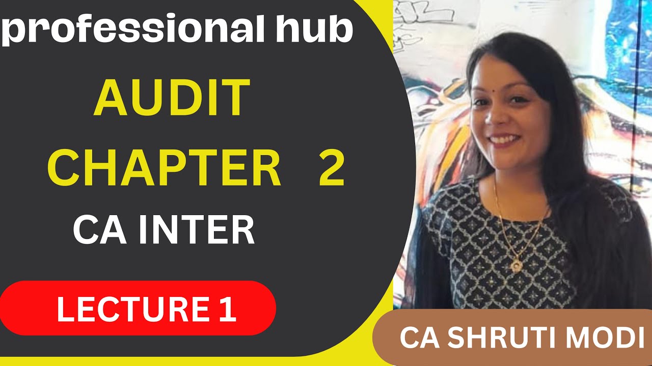 CA AUDIT CHAPTER 1 !! !! CA INTER !! NEW SYLLABUS !! LECTURE 2 !! BY CA ...