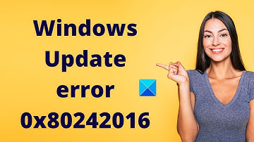 How to fix Windows Update error 0x80242016