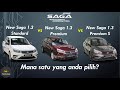 New Saga 2022 | 2022 Saga 1.3 Standard vs Saga 1.3 Premium vs Saga 1.3 Premium S, Saga Facelift 2022