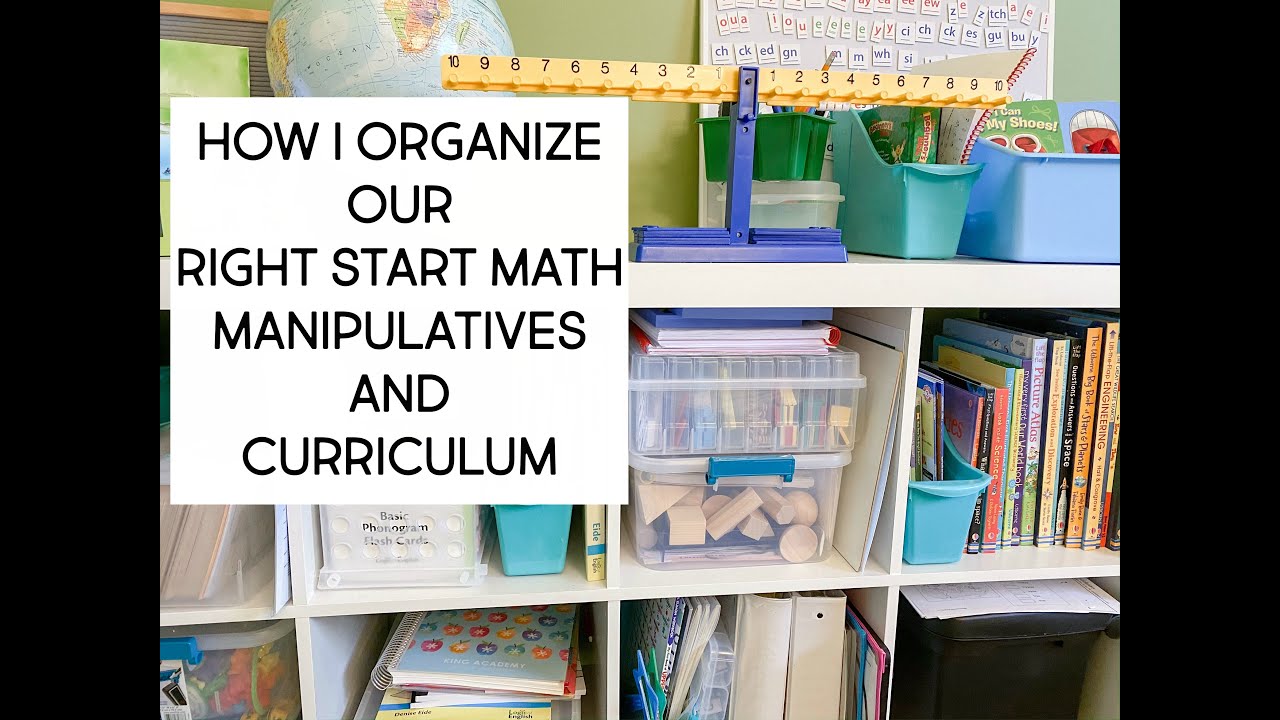 How I organize our RightStart Math curriculum and manipulatives YouTube