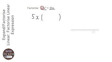 Expand/Factorise Linear: Factorise Linear Expression (Grade 4) - OnMaths GCSE Maths Revision