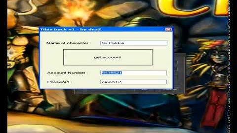 Tibia Account Hack 8 7 (Hack Peoples Tibia Accounts!) FAST