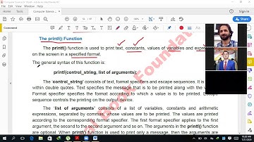 Ch#3, Input Output Handling, Output Function  Part 2