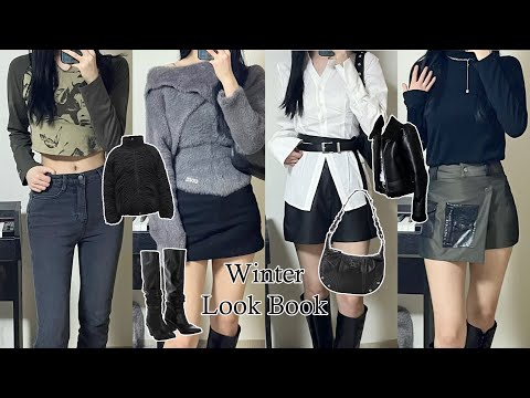 모던시크 겨울 룩북 🕶| 무스탕, 코트, 리버시블패딩 • 코프, 보헤미안서울, 쓰리타임즈 • 무채색 데일리룩 코디