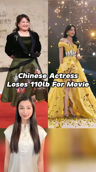 Chinese Actress Loses 110lb for Movie 😯 #china #chinesemovie #weightloss #jialing #热辣滚烫 #贾玲