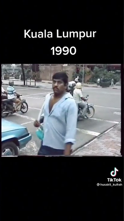 Zaman 90an suasana di Kuala Lumpur (Bas merah tu rare)