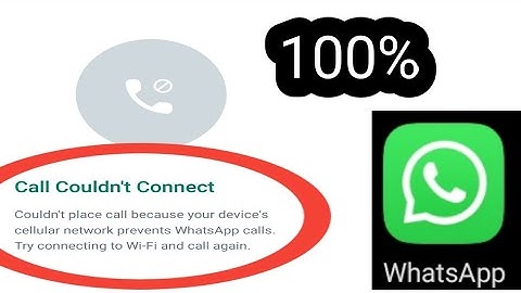 WhatsApp Call Couldn