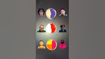 Guess the mixed color of Squid Game2 #shorts #squidgame2 #colormixing #tiktok #satisfying