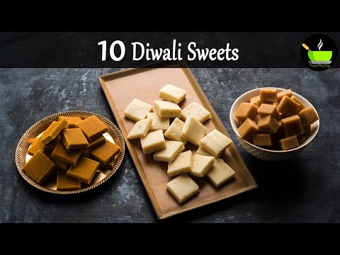 10 Diwali Sweets Recipes  10 Diwali Recipes  10 Quick & Easy Diwali Sweets   10 Easy Burfi Recipes