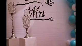 Inexpensive but elegant looking decor for home, weddings, dinner
parties, and other events. made mostly with dollar store items simple
to make. customize...