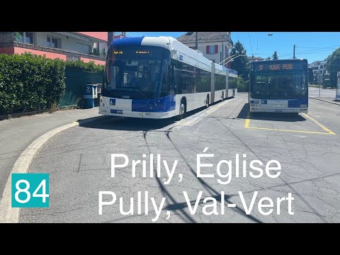 [Cab Ride] Ligne 84 de Prilly Église à Pully Val-Vert