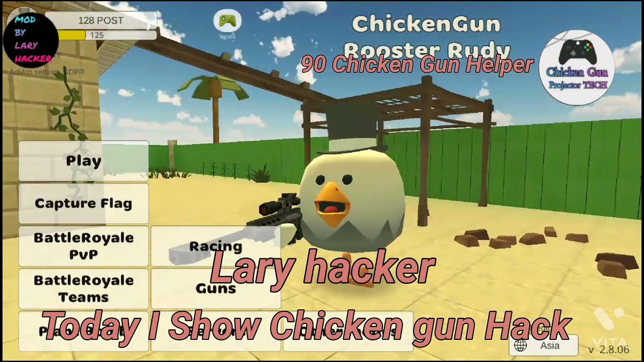 MOD MENU SPAWN SIREN HEAD AND Huggy Wugy on chicken gun by Lary