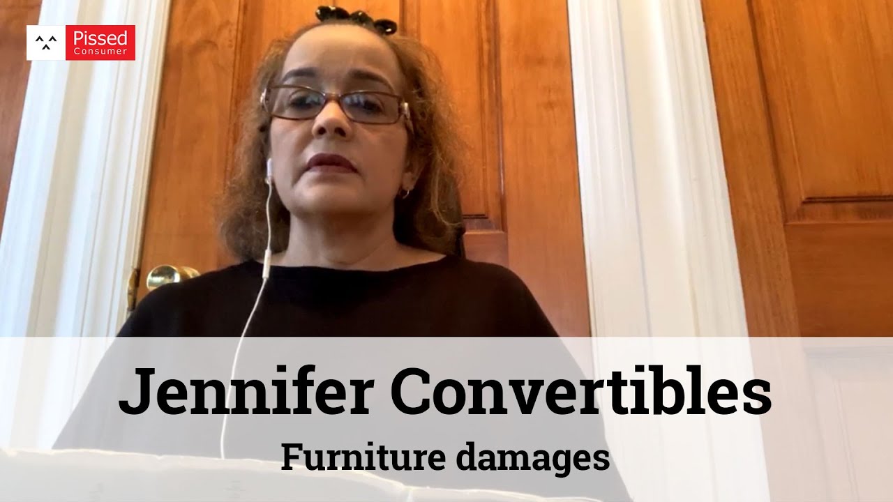 Jennifer Convertibles Reviews Furniture damages YouTube