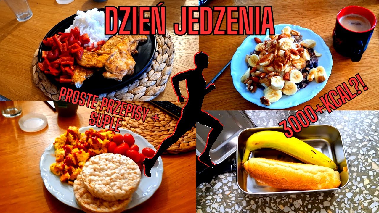 CO JEM BIEGAJĄC 100KM TYGODNIOWO? DZIEŃ JEDZENIA 3000+KCAL