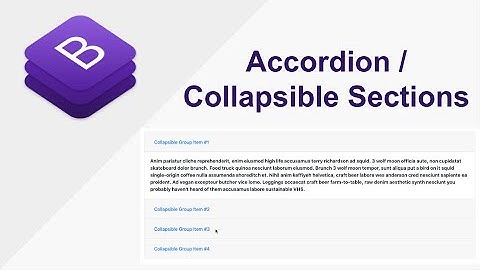 Bootstrap Accordion: Collapsible sections in website using Bootstrap