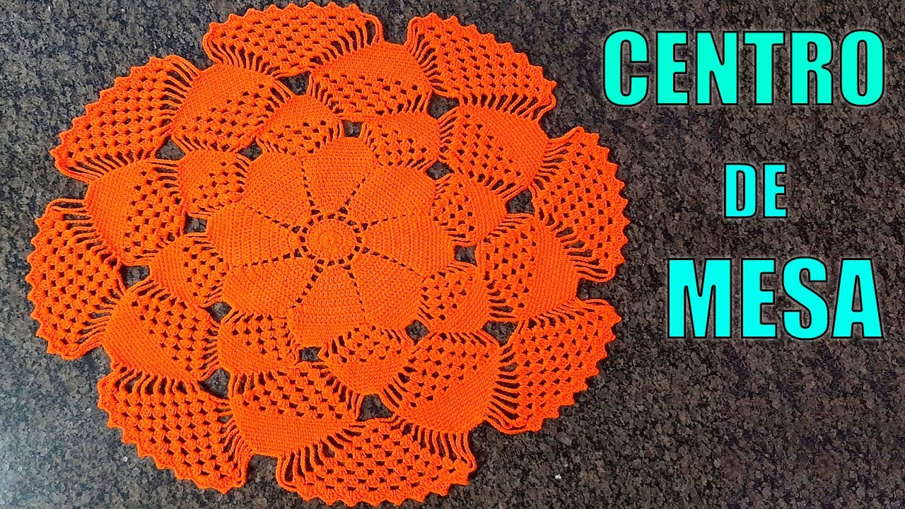 CENTRO DE MESA 3D FEITO EM  CROCHÊ - PASSO A PASSO MUITO FACIL