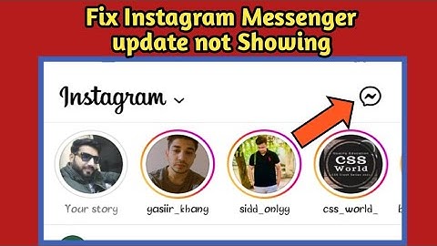 Fix Instagram Messenger Update Not Showing || Messenger icon missing android and ios 2022