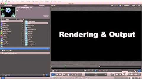 Motion 5 109: Rendering and Output - 01 Introduction