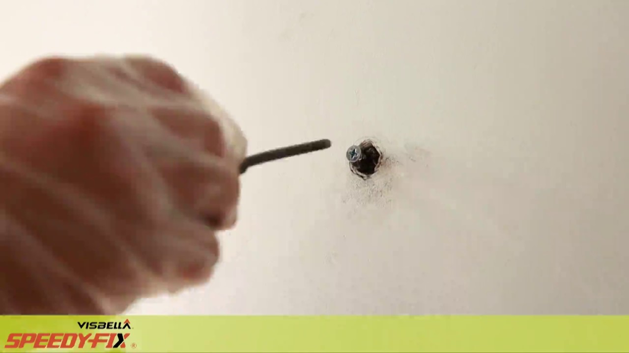 Visbella Adhesive SpeedyFix fix screw hole / make screw hole YouTube