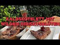 KALBSKOTELETT MIT HIBISKUS-PORTWEIN SAUCE