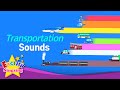 Kids vocabulary - Transportation Sounds - Vehicle - Learn English for kids - educational video