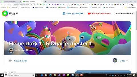 Flipgrid 2020: Student View of a Group in Flipgrid